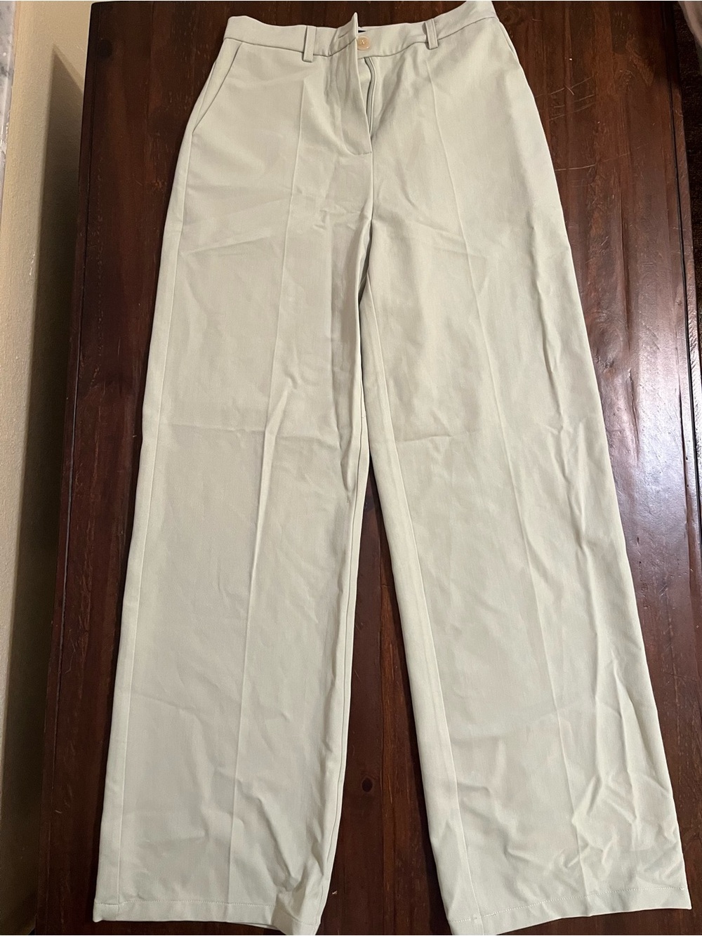 Motel Rocks Wide-Leg Trousers in Sage